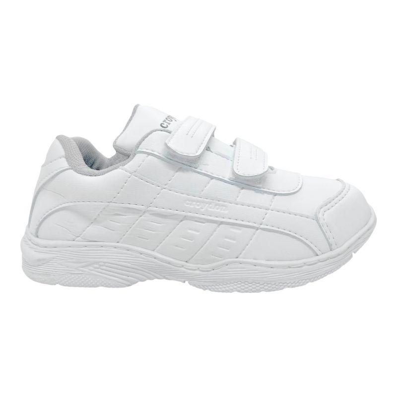 COLEGIAL CROYDON - Tenis Colegial Croydon Blanco Velcro Unisex Niño Niña