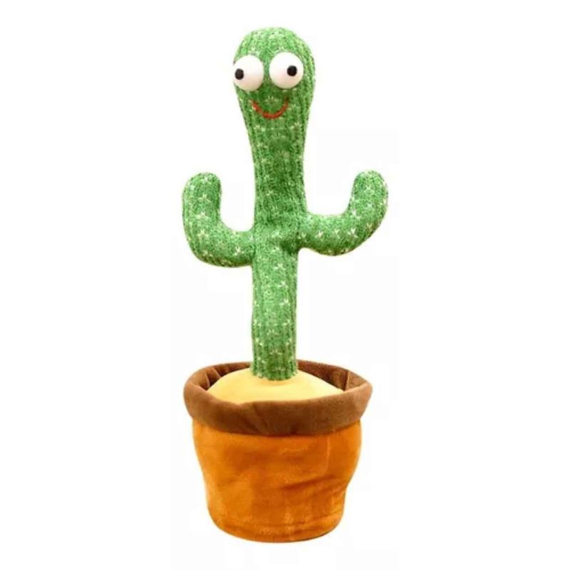 GENERICO - Cactus Bailarín Toy Imita Voz Sonidos Recargable Usb