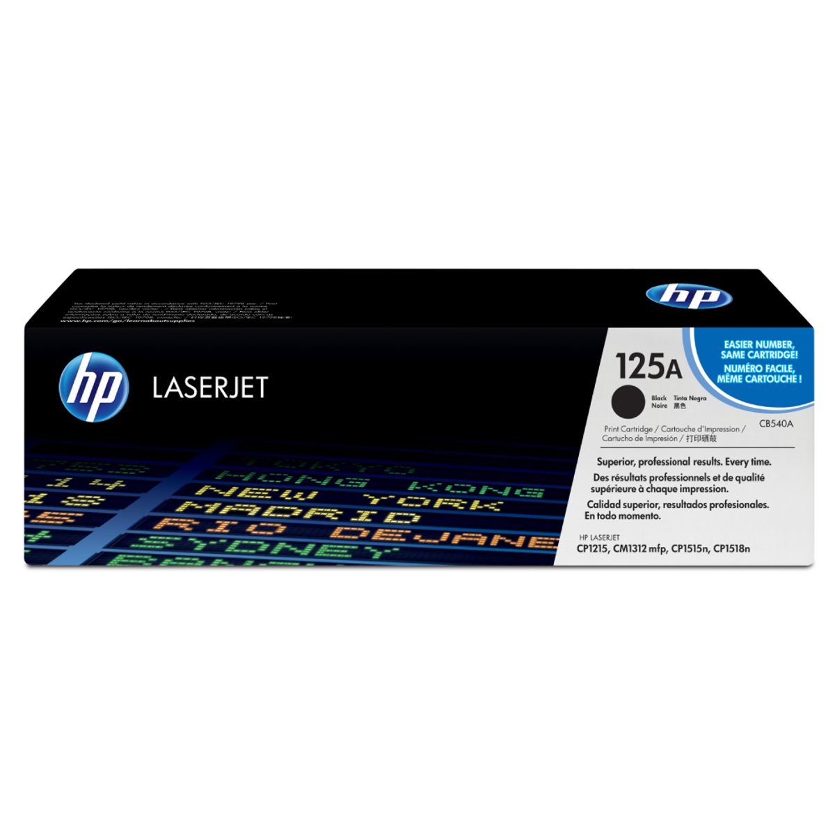 HP - Cartucho de toner HP 125A Negro Laserjet Original CB540A
