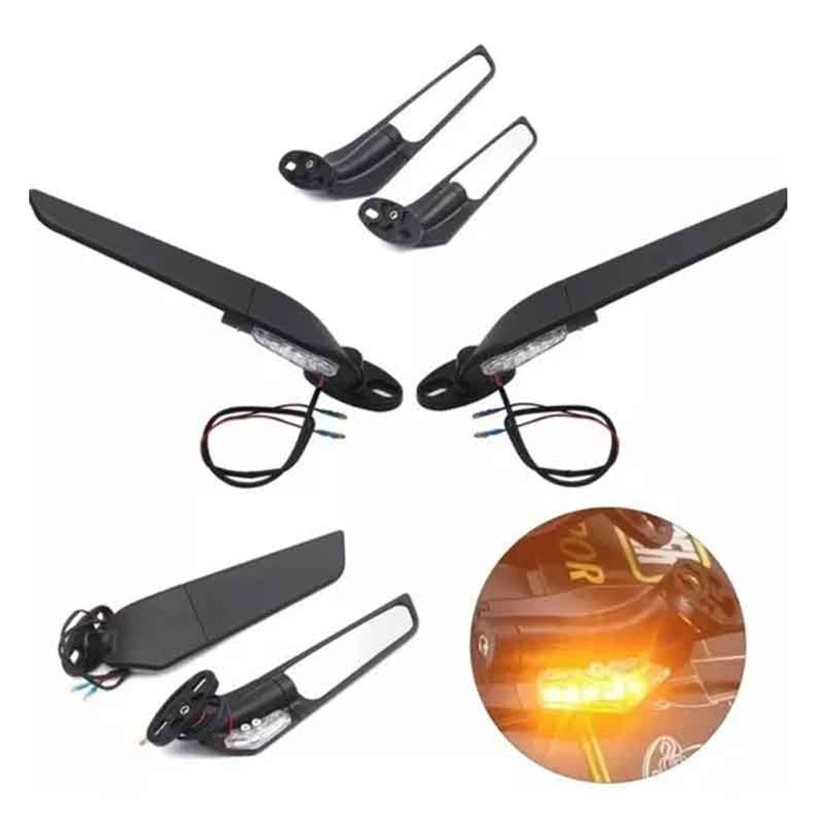 GENERICO - Espejo Tipo Aleron Plegable Con Direcciones