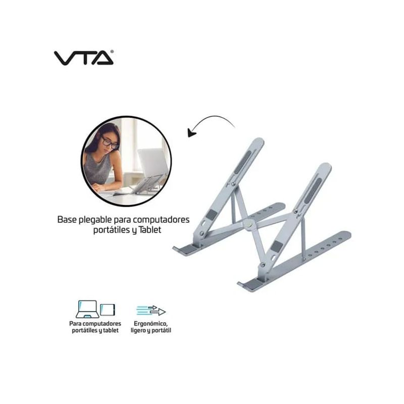 SKY - Base Metálica VTA Retráctil para Portátil