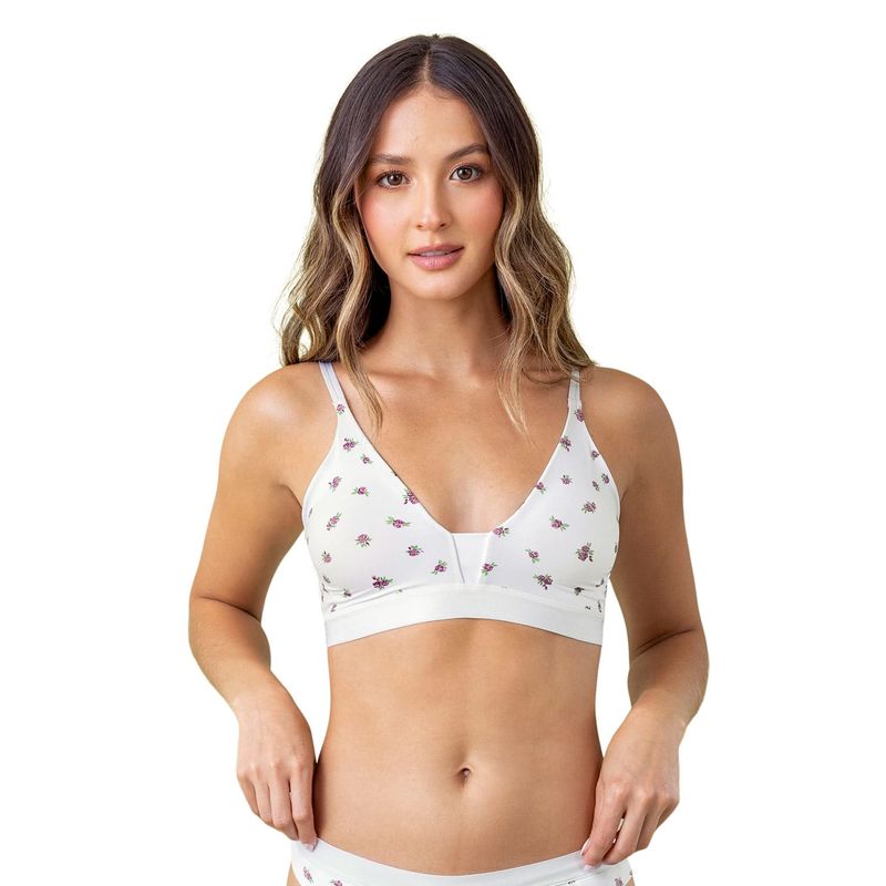 LEONISA - Bralette tipo top ultra cómodo y liviano