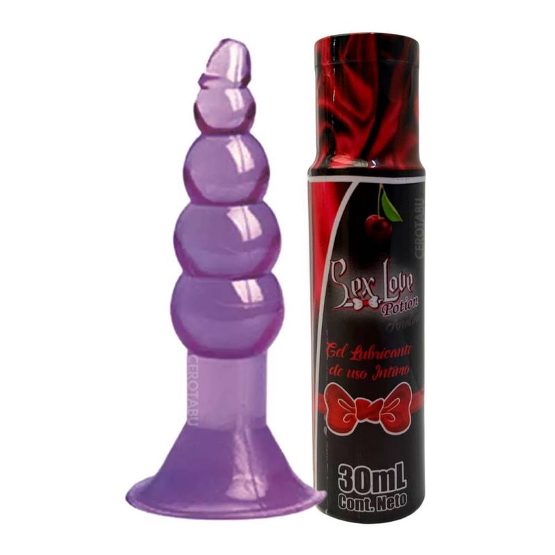 GENERICO - Plug Anal Consolador Acostumbrador + Lubricante Anal 30 Ml
