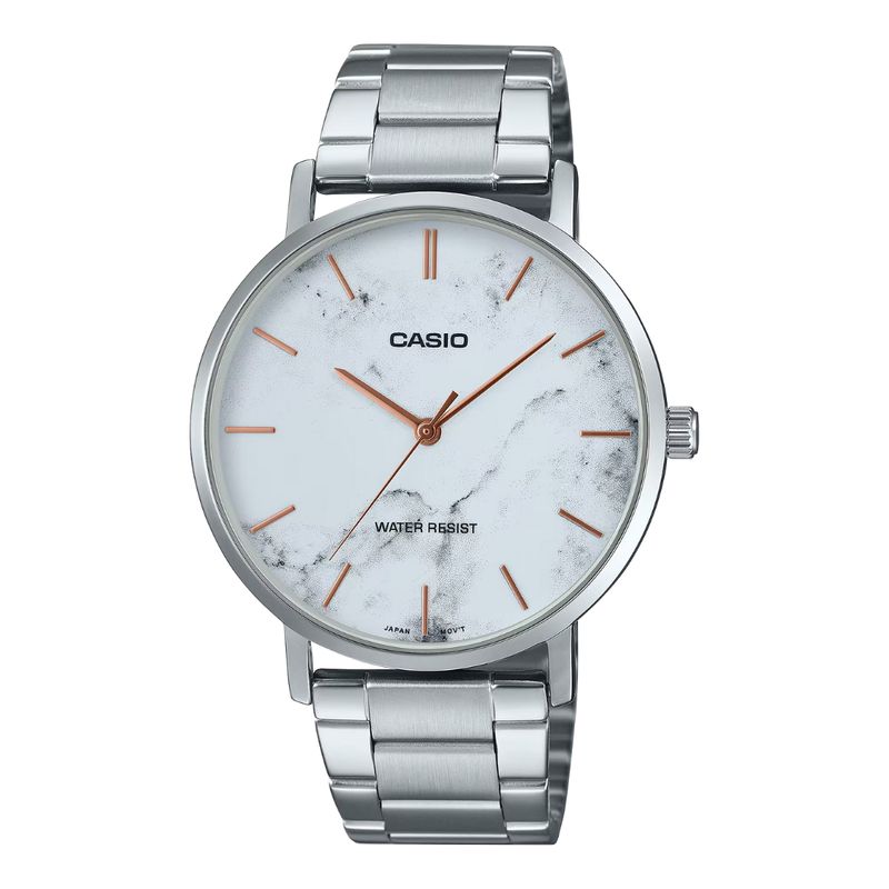 CASIO - Reloj Casio mtp-vt01dm-7a En Acero Para Caballero Original