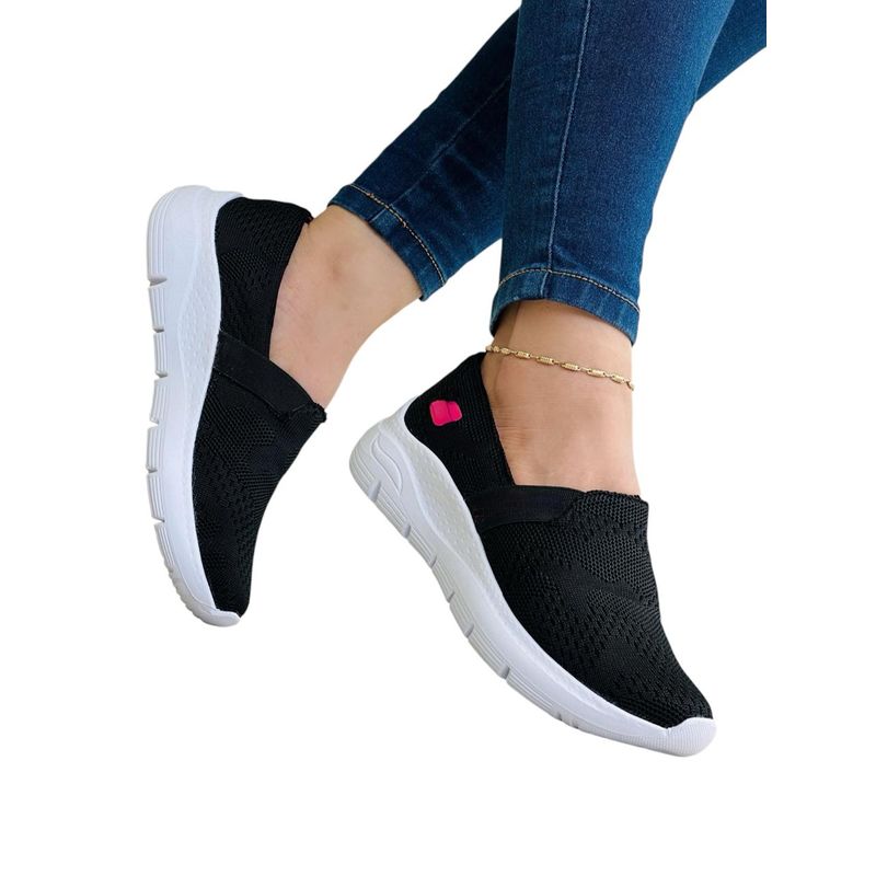 GENERICO - Zapatillas Corte Bajo Dama Tipo Media Extra Cómodas
