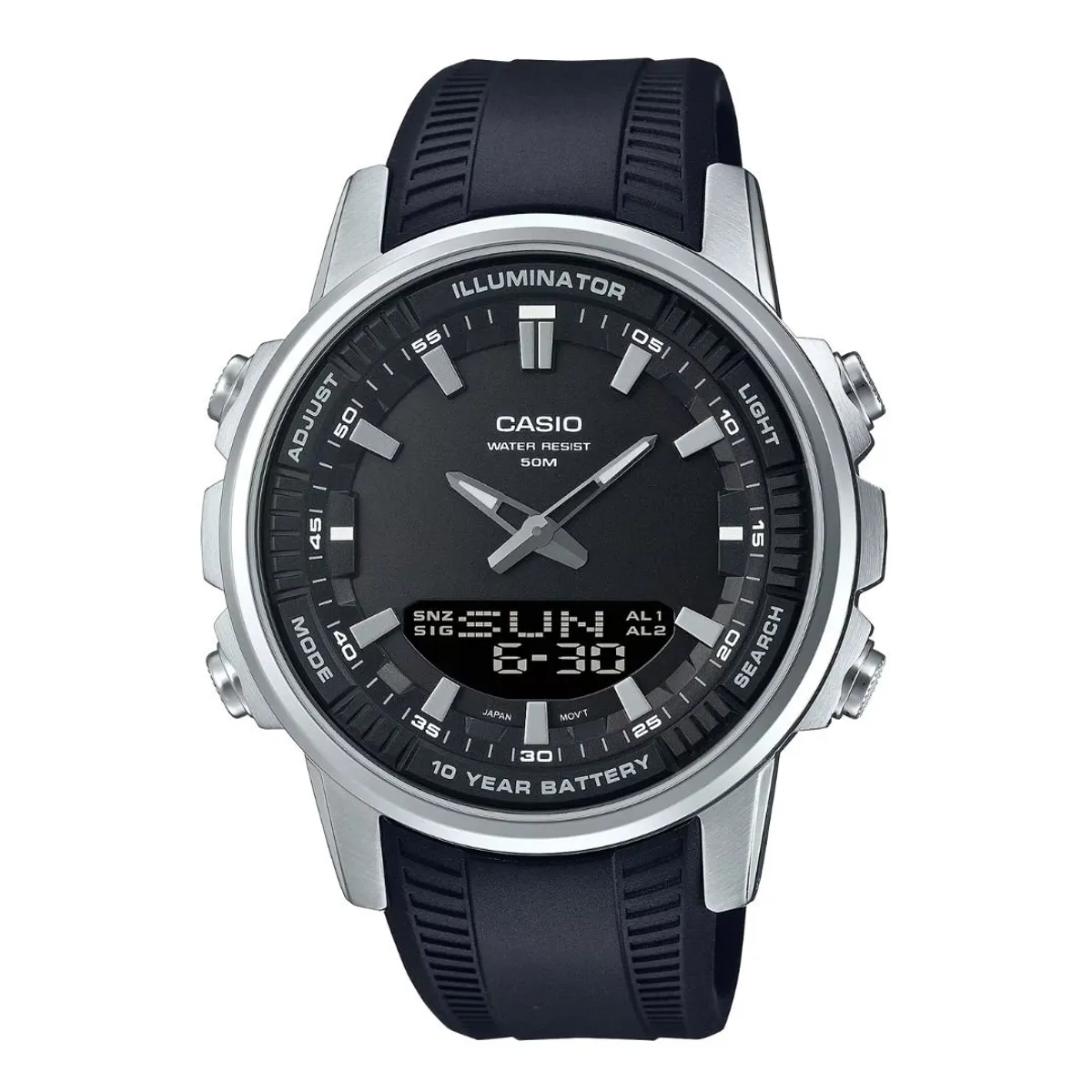 CASIO - Reloj Casio Caballero AMW-880-1A Análogo Digital - Elegante