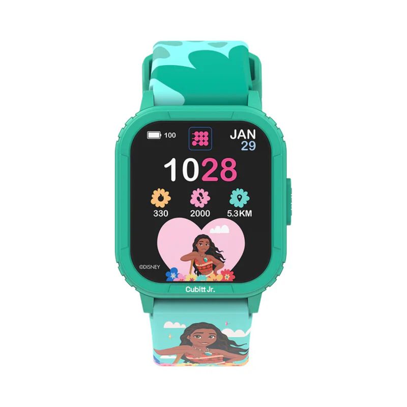 CUBITT - Smartwatch Reloj Inteligente Cubitt Jr + Disney 1.75 Pulg.Green Moana