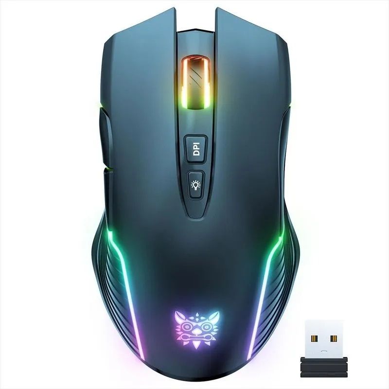 ONIKUMA - Mouse Onikuma Inalámbrico Rgb Cw905 Wireless Negro