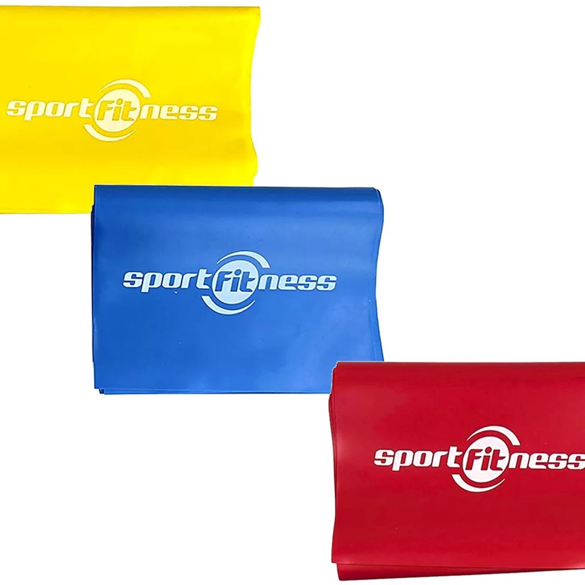 SPORT FITNESS - Bandas Therabands Sportfitness Elásticas Kit 3 Resistencia