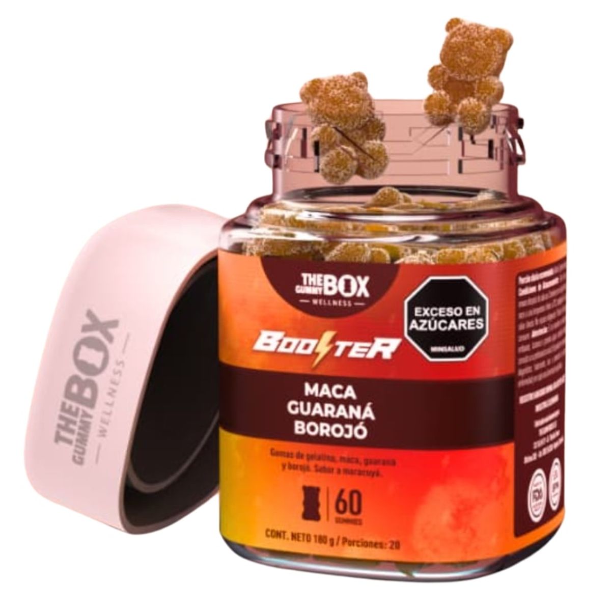 THE GUMMY BOX - Gomitas Booster Maca Borojó Guaraná suplementos gomitas