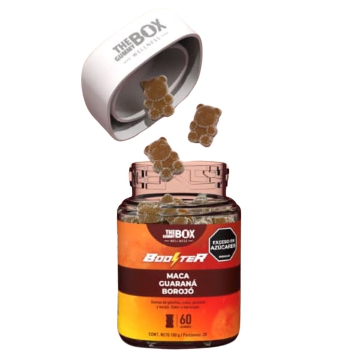 THE GUMMY BOX - Gomitas Booster Maca Borojó Guaraná suplementos gomitas