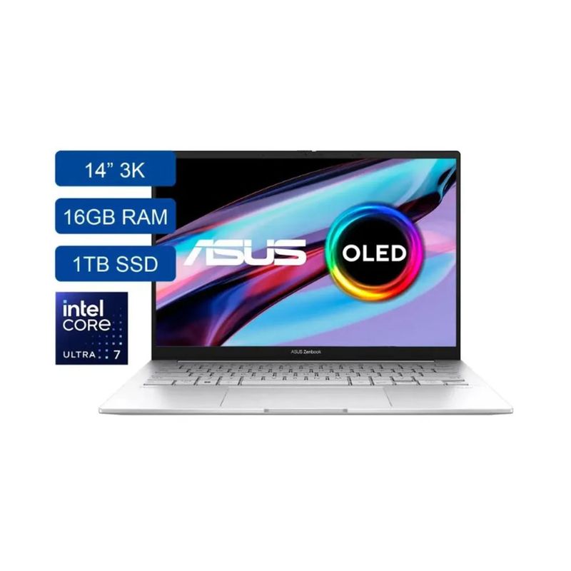 ASUS - Portátil Asus Zenbook UX3405MA-PZ420W Intel Ultra I7-155h Ram 16gb Ssd 1tb OLED