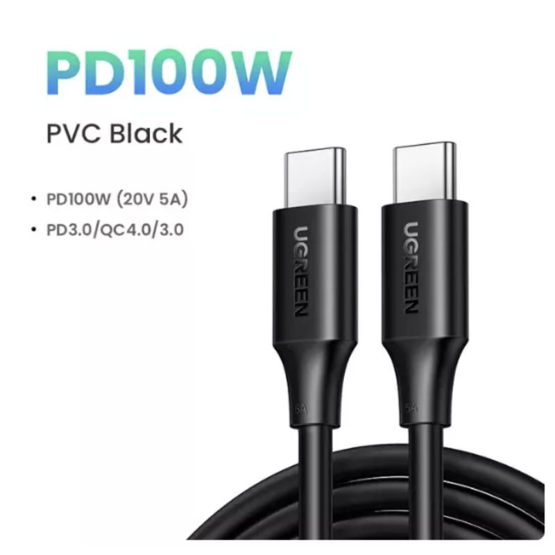 GENERICO - Cable Ugreen Carga Rapida Entrada Usb Tipo C 100w 1 Metro
