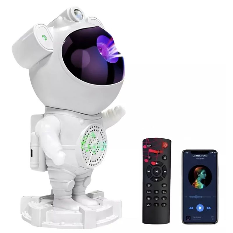 GENERICO - Proyector Galaxias Luna Astronauta Bluetooth