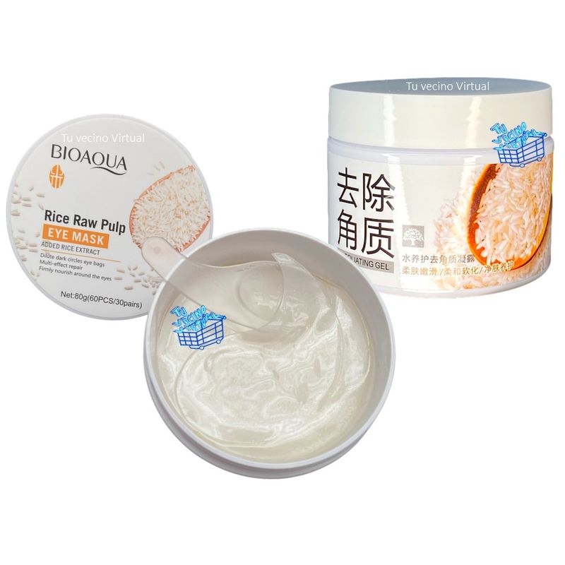 BIOAQUA - Parches Colágeno y Exfoliante De Arroz Bioaqua