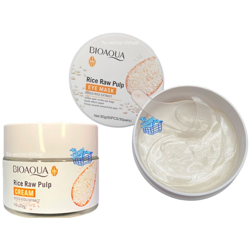 BIOAQUA - Parches Colágeno y Crema De Arroz Bioaqua