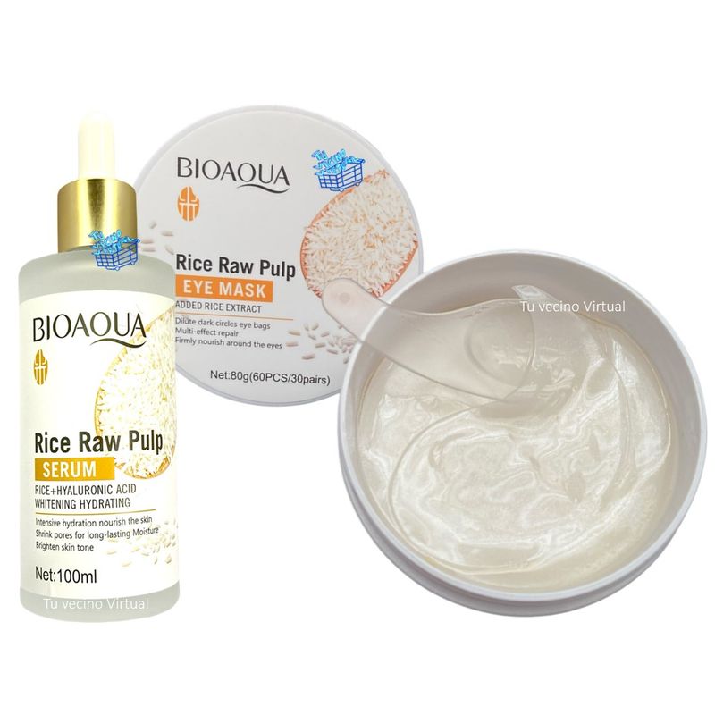 BIOAQUA - Parches Colágeno y Serum Hialur De Arroz Bioaqua