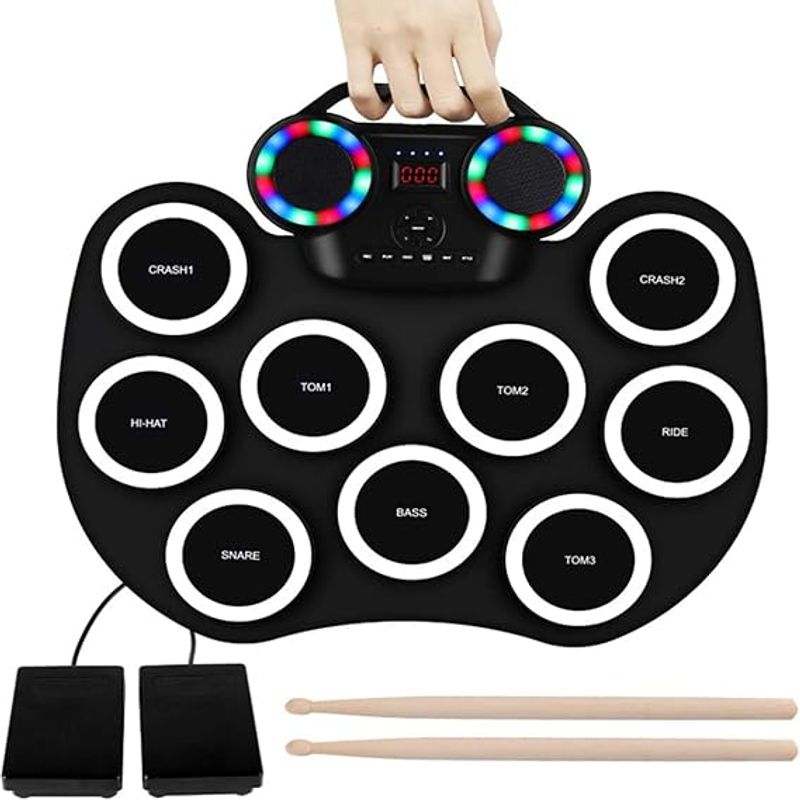 GENERICO - Juego De Batería Electrónica Con Altavoces