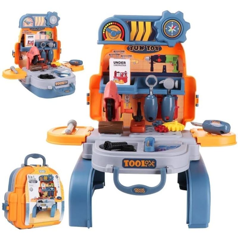 GENERICO - Set Ingeniero Herramienta Maleta Portátil Niño Didáctico