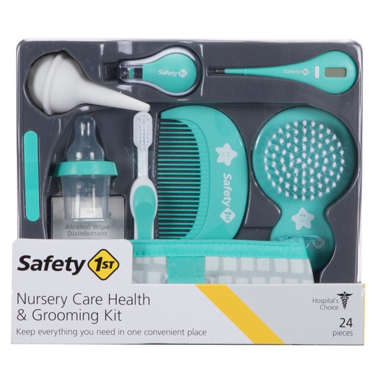 SAFETY 1ST - Kit De Aseo De Bebes x 24 Piezas - Verde Unisex