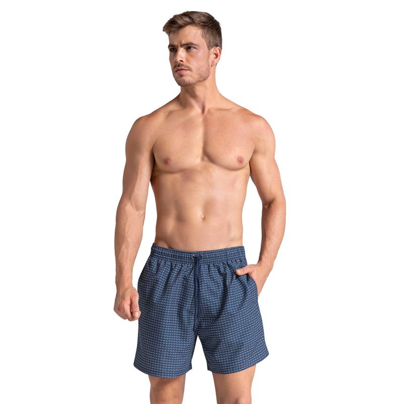 LEO - Pantaloneta de baño con malla interna y cintura ajustable