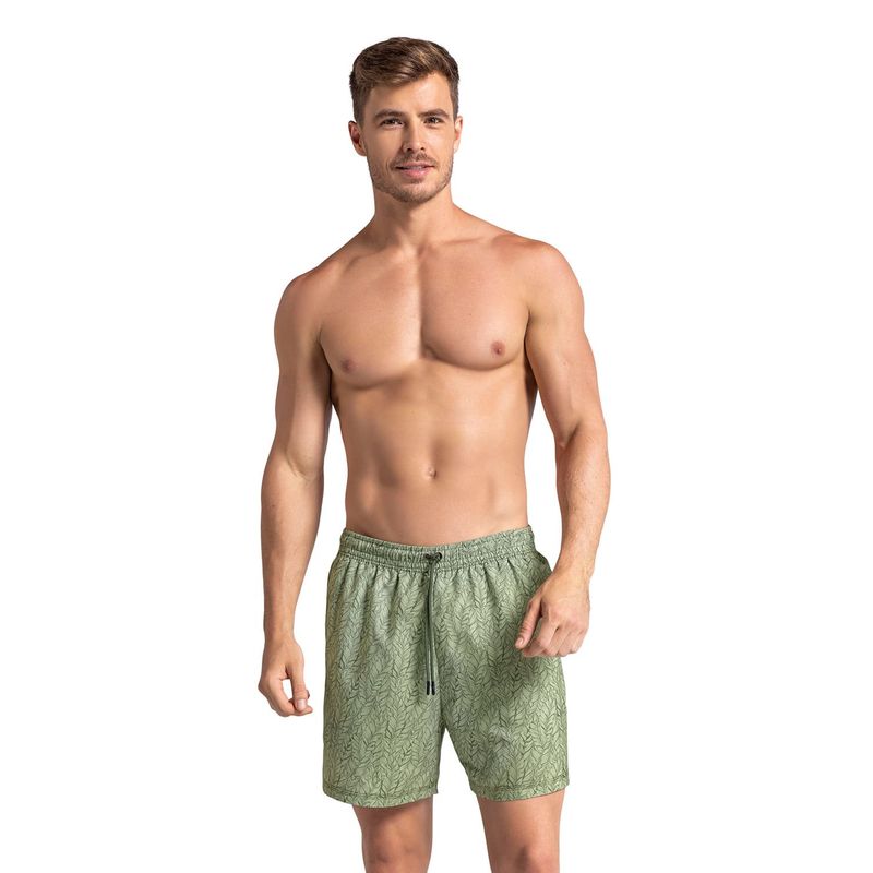 LEO - Pantaloneta de baño con malla interna y cintura ajustable