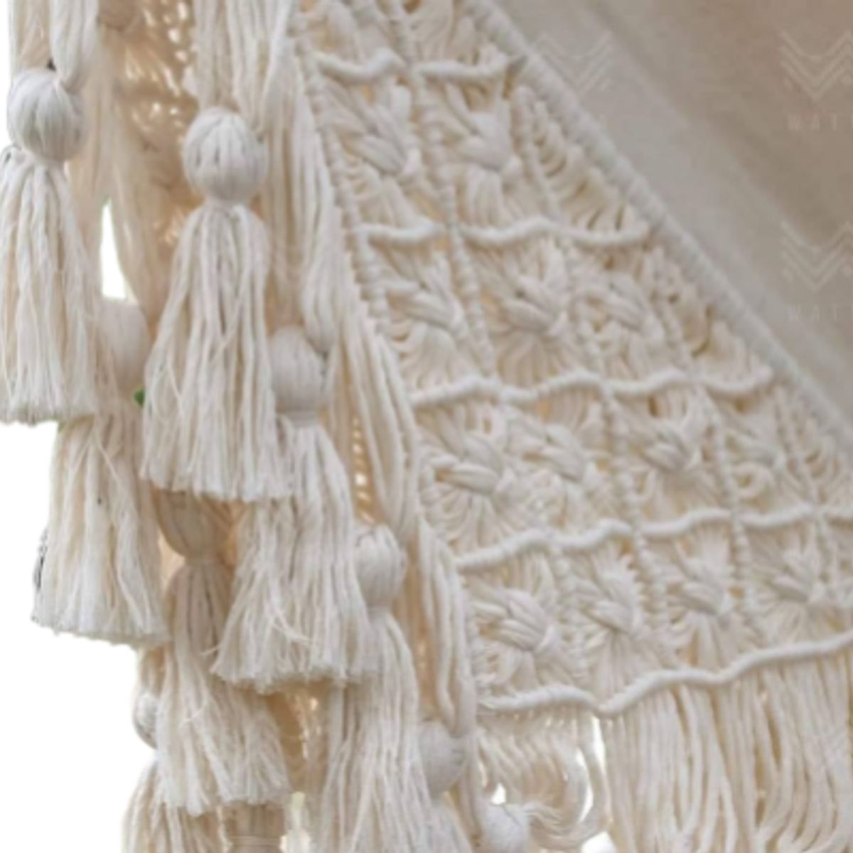 GENERICO - HAMACA DOBLE ENSUEÑO MACRAME BEIGE