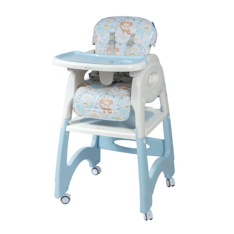 EBABY - Silla Comedor - Escritorio LARA- EB 645-1 Celeste Monos