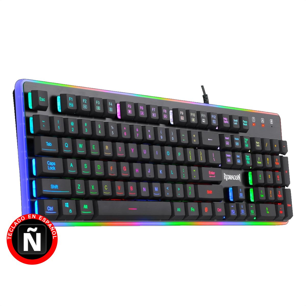 REDRAGON - Teclado Gamer Redragon K509 Dyaus 2 RGB / Semi-mecánico