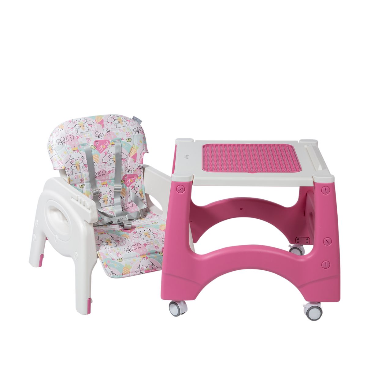 EBABY - Silla de comer - Escritorio LARA- EB 645-1 Rosa conejos