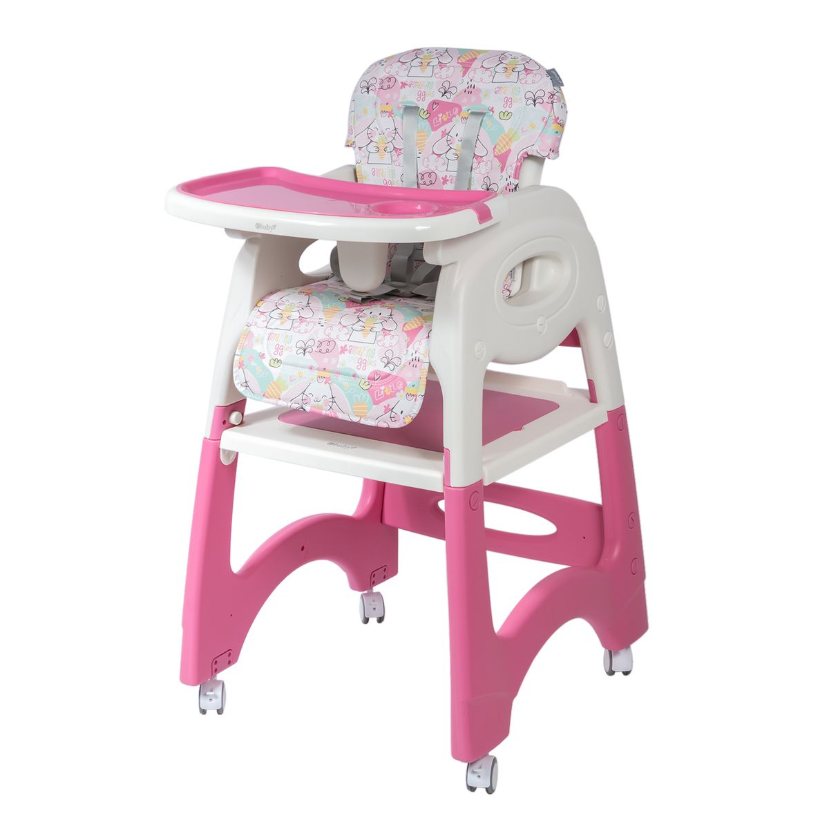 EBABY - Silla de comer - Escritorio LARA- EB 645-1 Rosa conejos