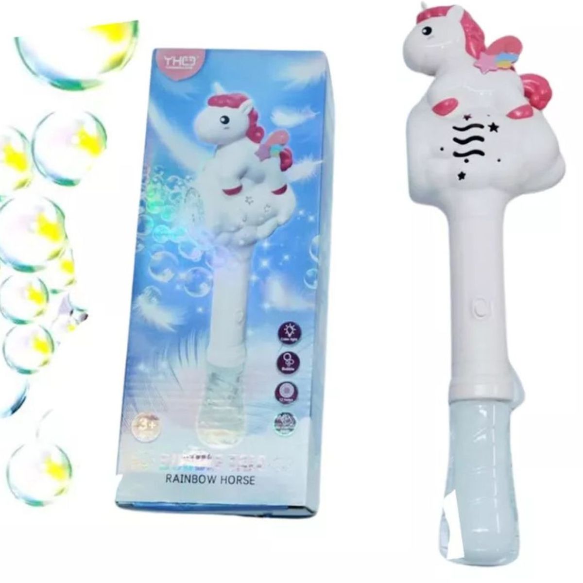 MAZUGI - Unicornio Para Hacer Burbujas Burbujeo Juguete Niños