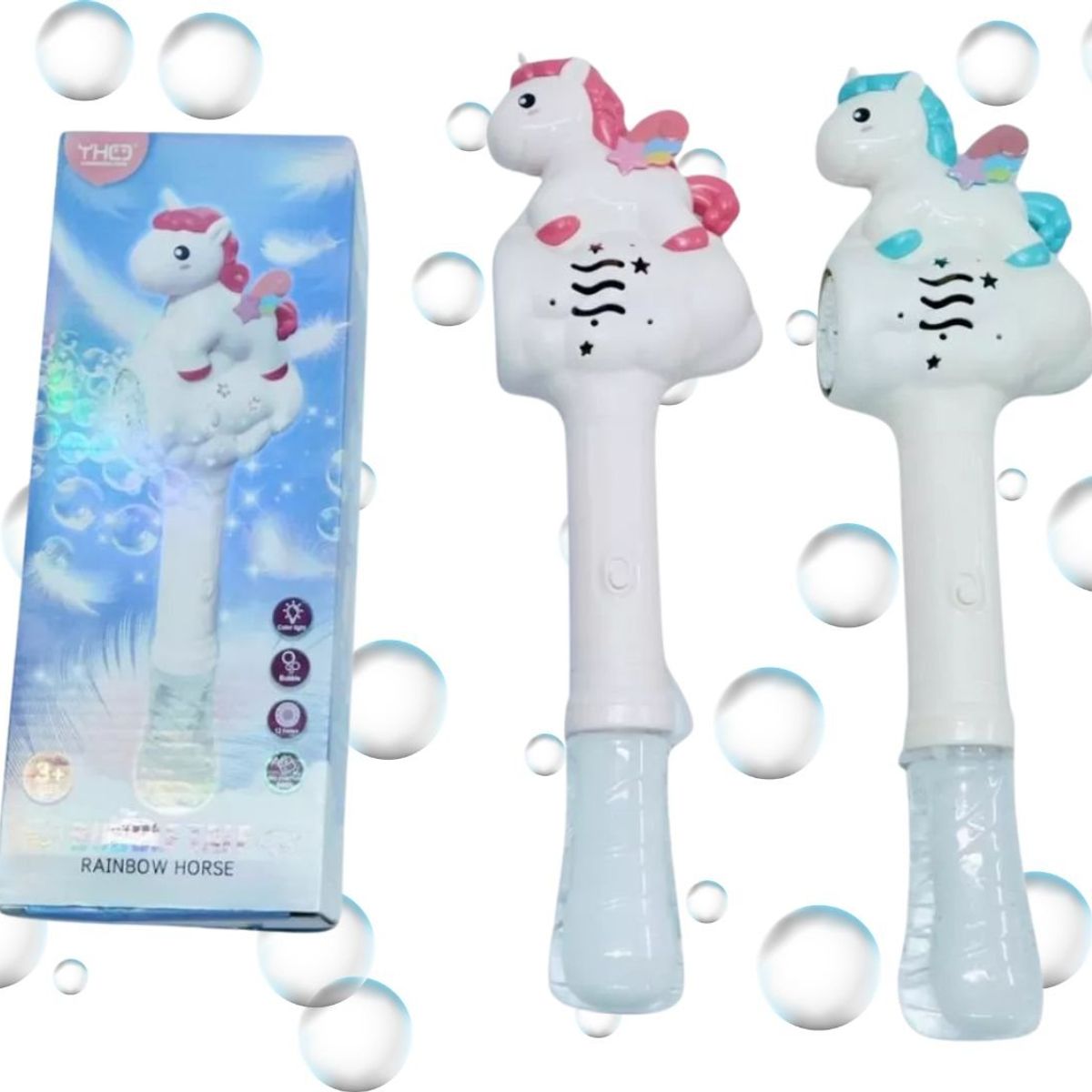 MAZUGI - Unicornio Para Hacer Burbujas Burbujeo Juguete Niños