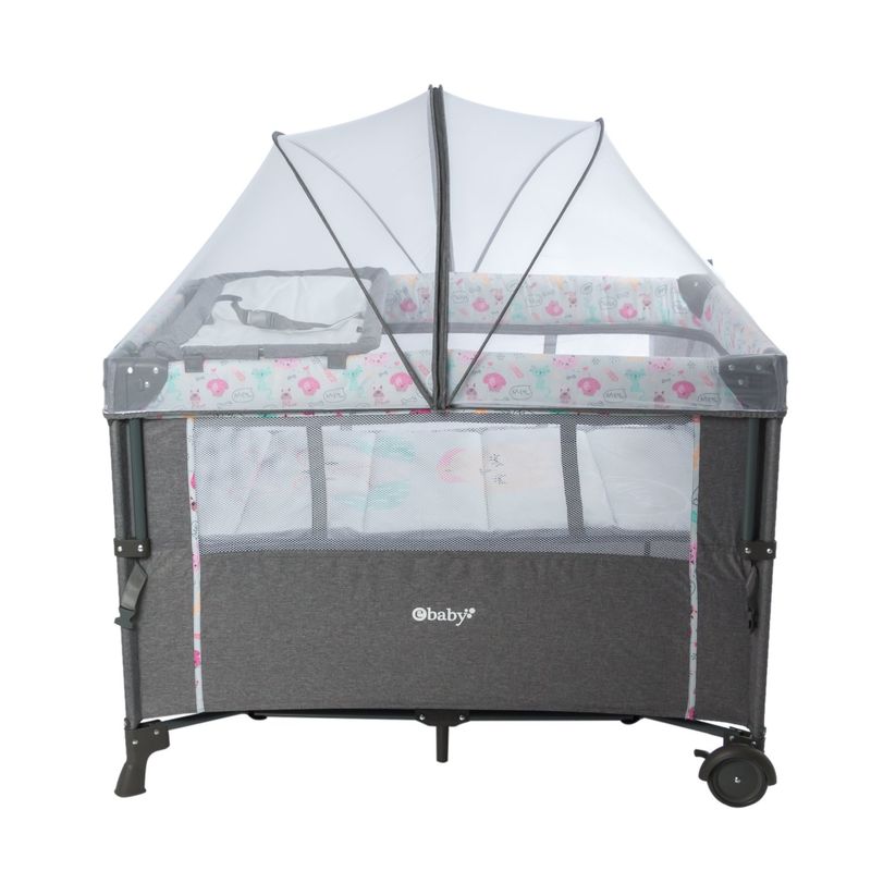 EBABY - Corral colecho NALA  751-1OH- GRIS ROSA