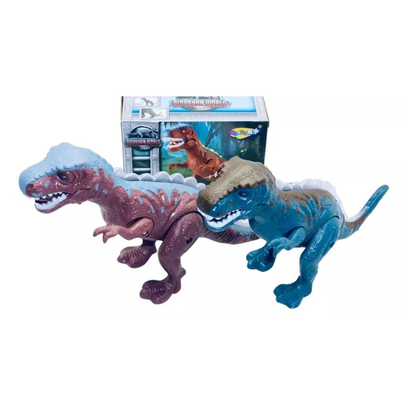 MAZUGI - Figuras Dinosaurios Dino Rex Juguete Luces Movimiento Sonido