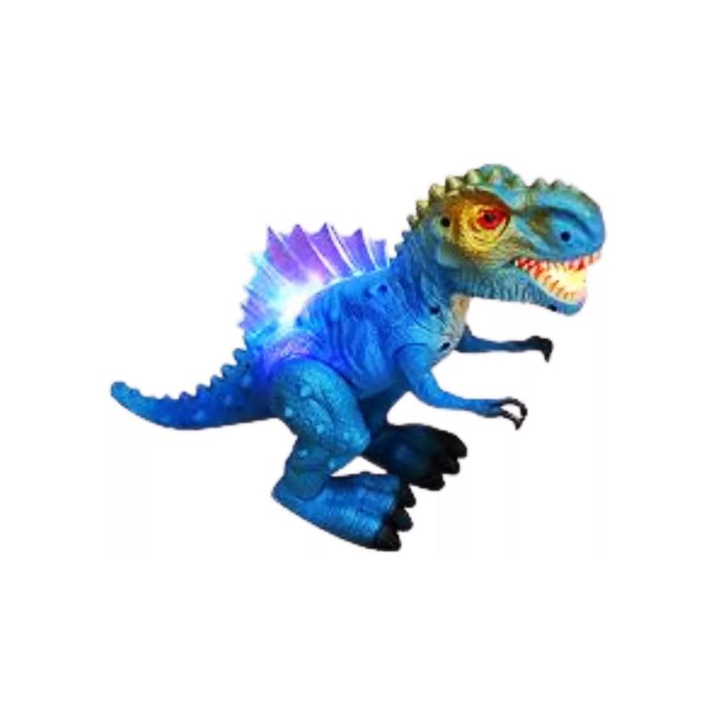 MAZUGI - Rex Blue Dinosaurio Movimiento Juguete Luz Jurassic World