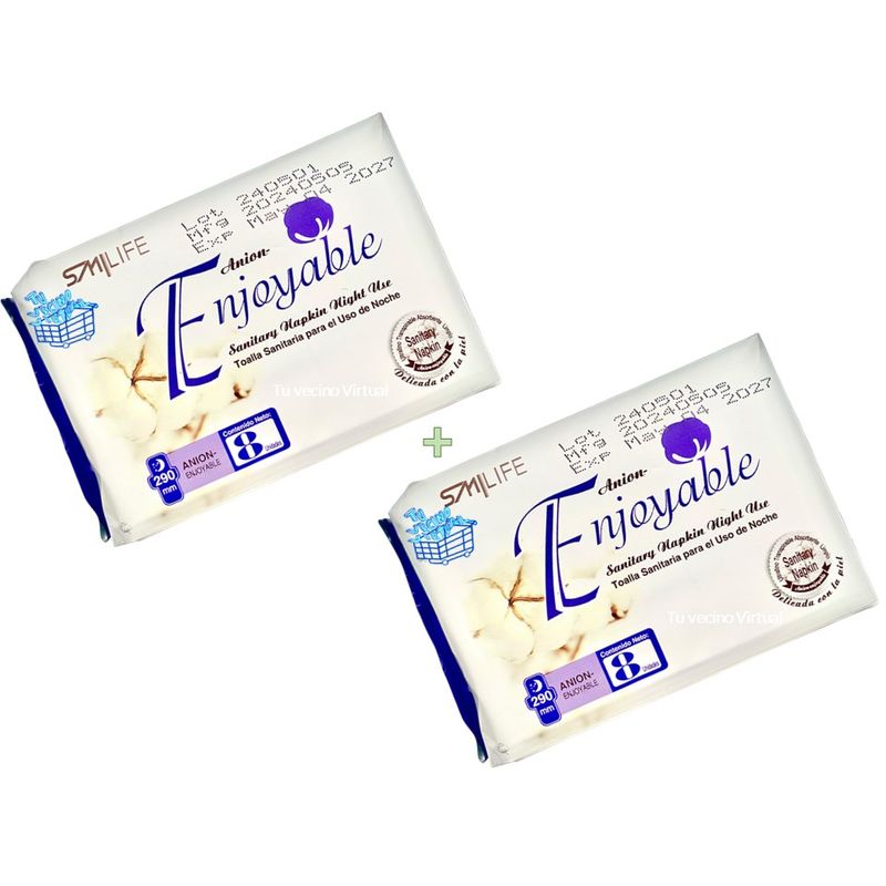 GENERICO - Toalla Nocturnas Hgw 8 Und x2