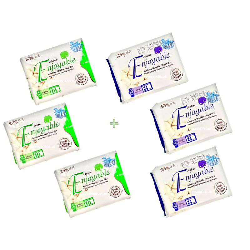 VARIOS - Toalla Nocturnas  8 Und y Toallas Sanitaria Turmalina Hgw