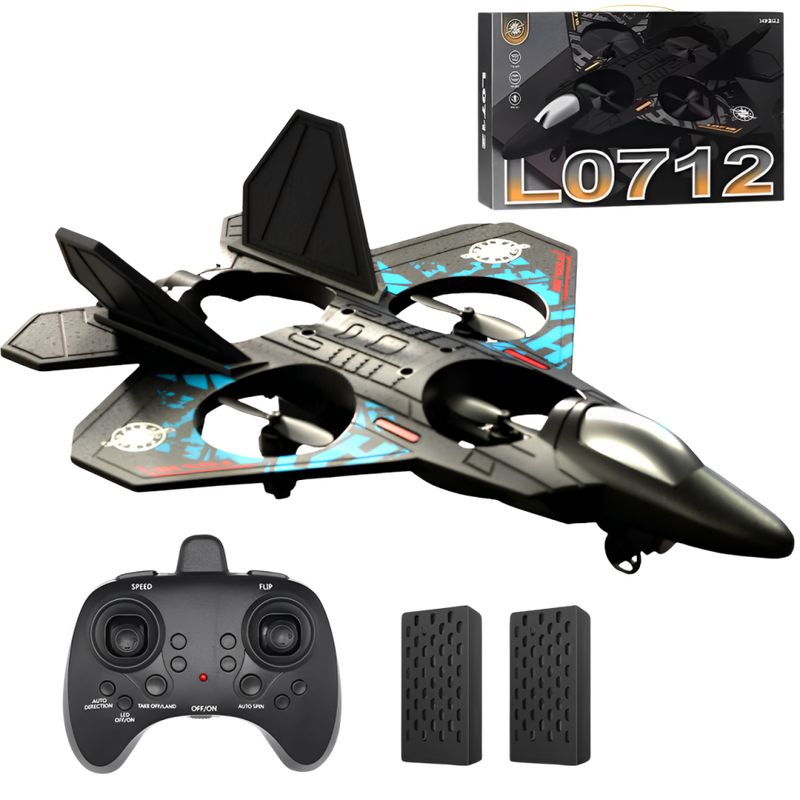 GENERICO - Drone Avión De Control Remoto Avion Planeador Con Luces Led