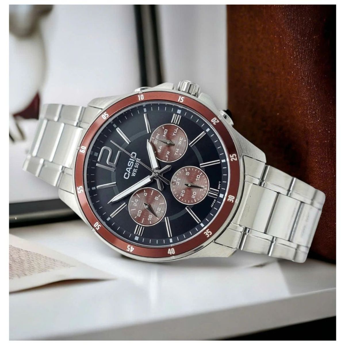 CASIO - Reloj Casio Modelo MTP-1374D-5A Diseño Elegante