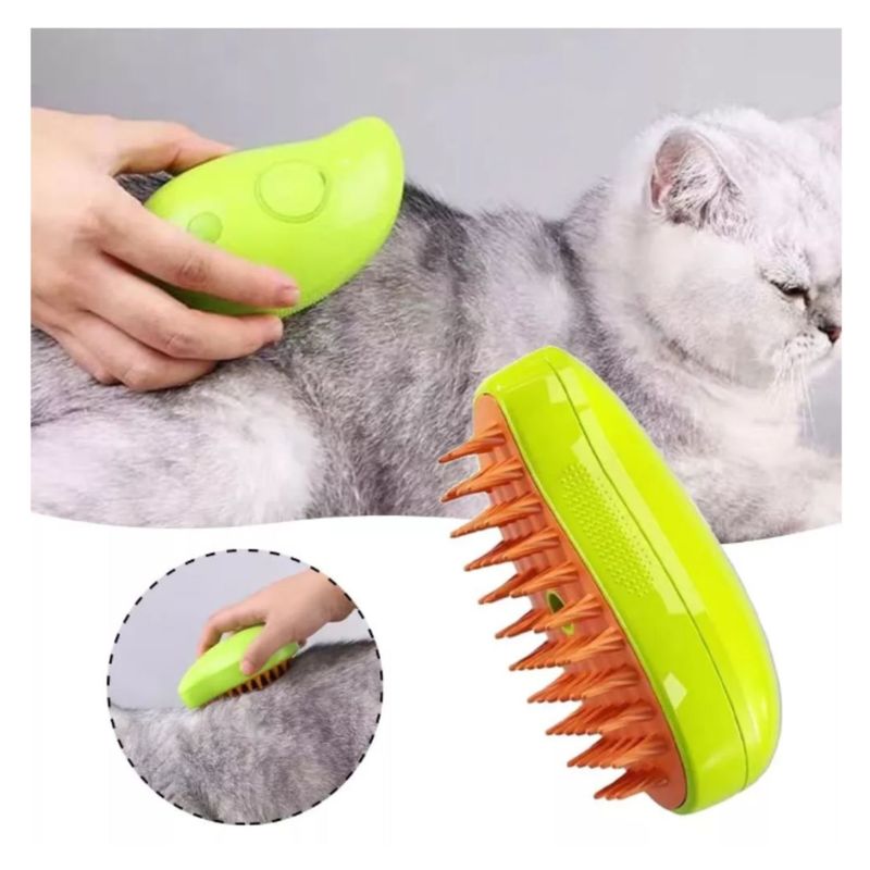 ONE PIXEL - Cepillo para Gatos y Perros con Función de Vapor y Masaje