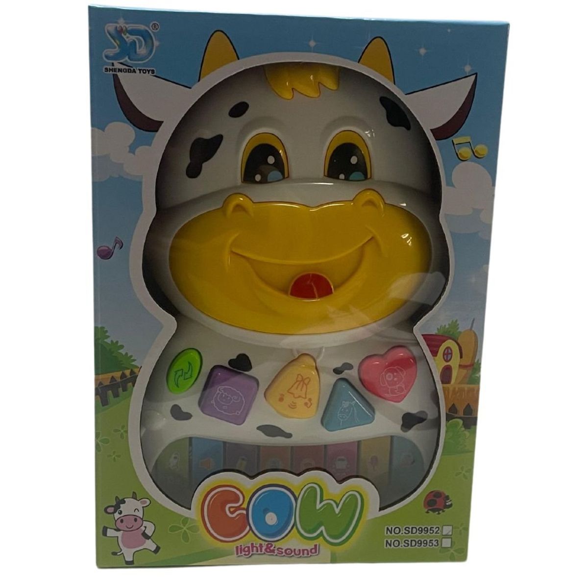 MAZUGI - Piano Vaca Grande Juguete Sonido Nota Musicales