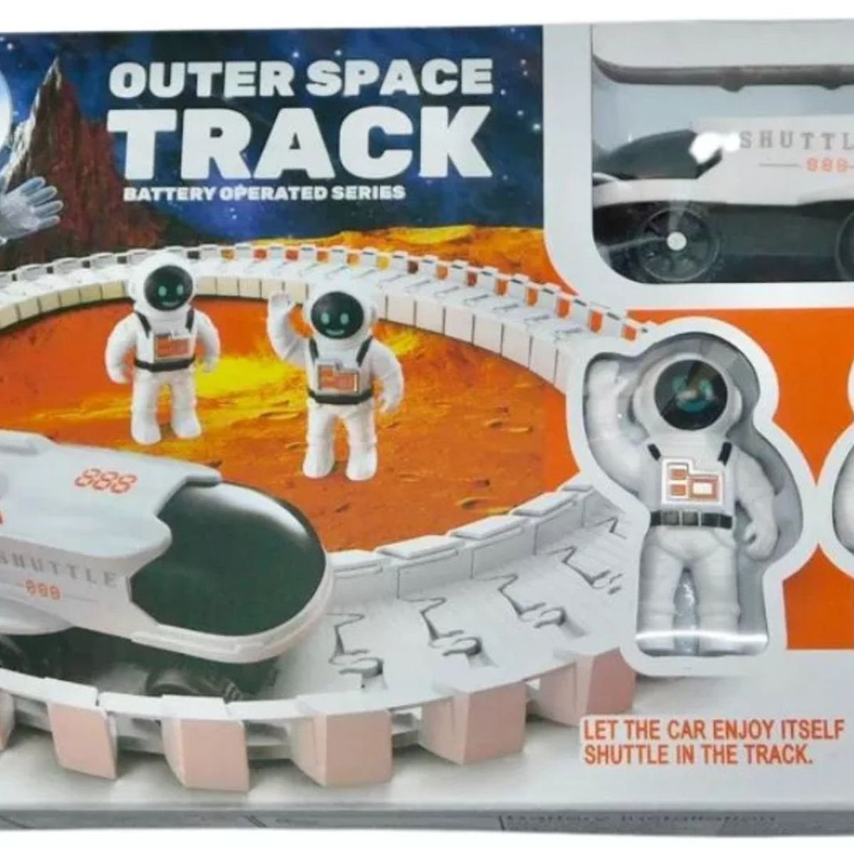 MAZUGI - Pista Cars Astronauta Nave Espacial Carros Juguete Navidad