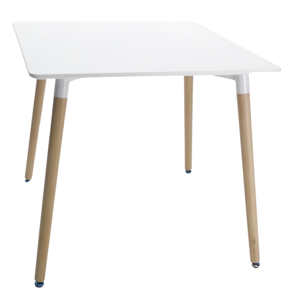 AKIVOY - Mesa de Comedor Eames Cuadrada Color Blanco.