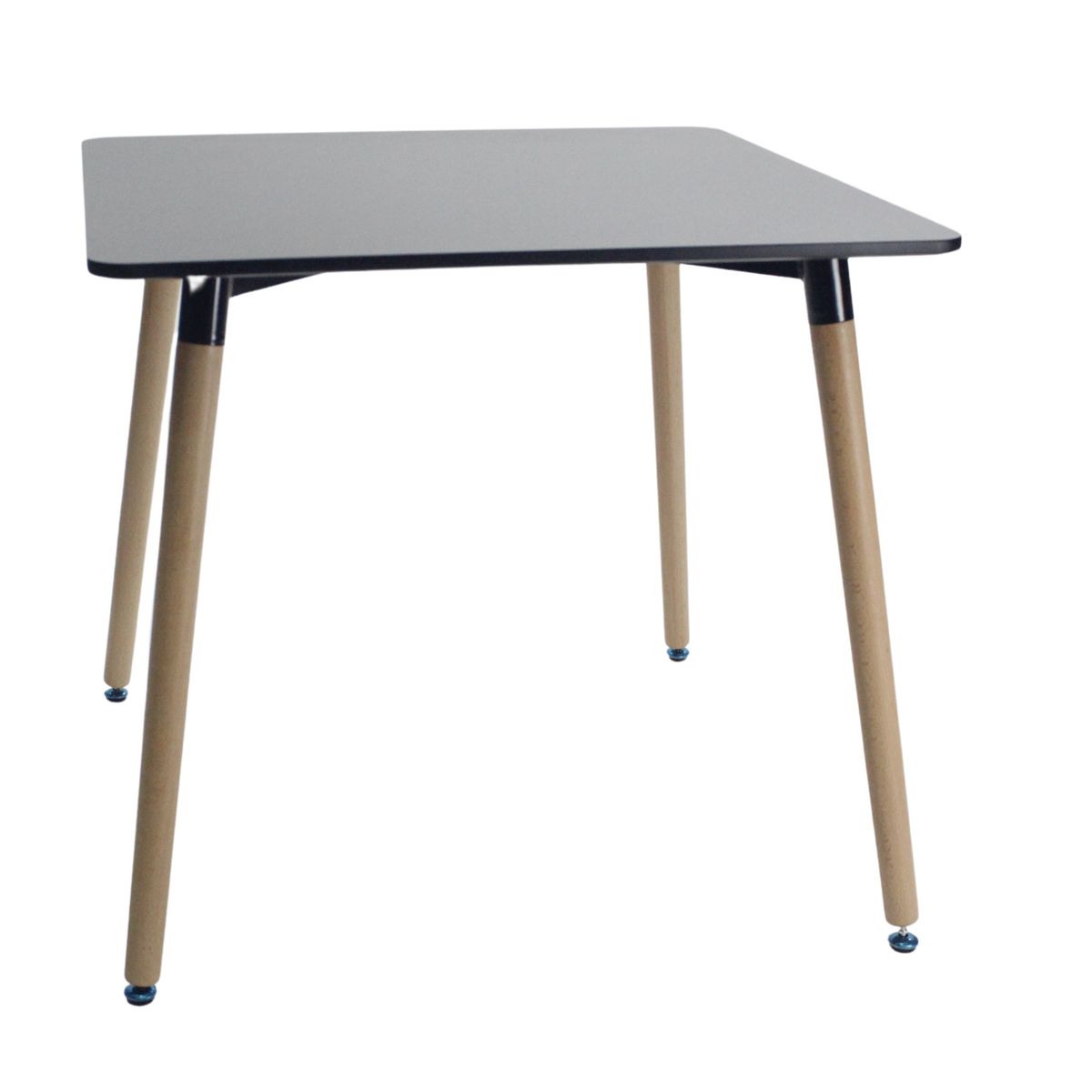 AKIVOY - Mesa de Comedor Eames Cuadrada Color Negro