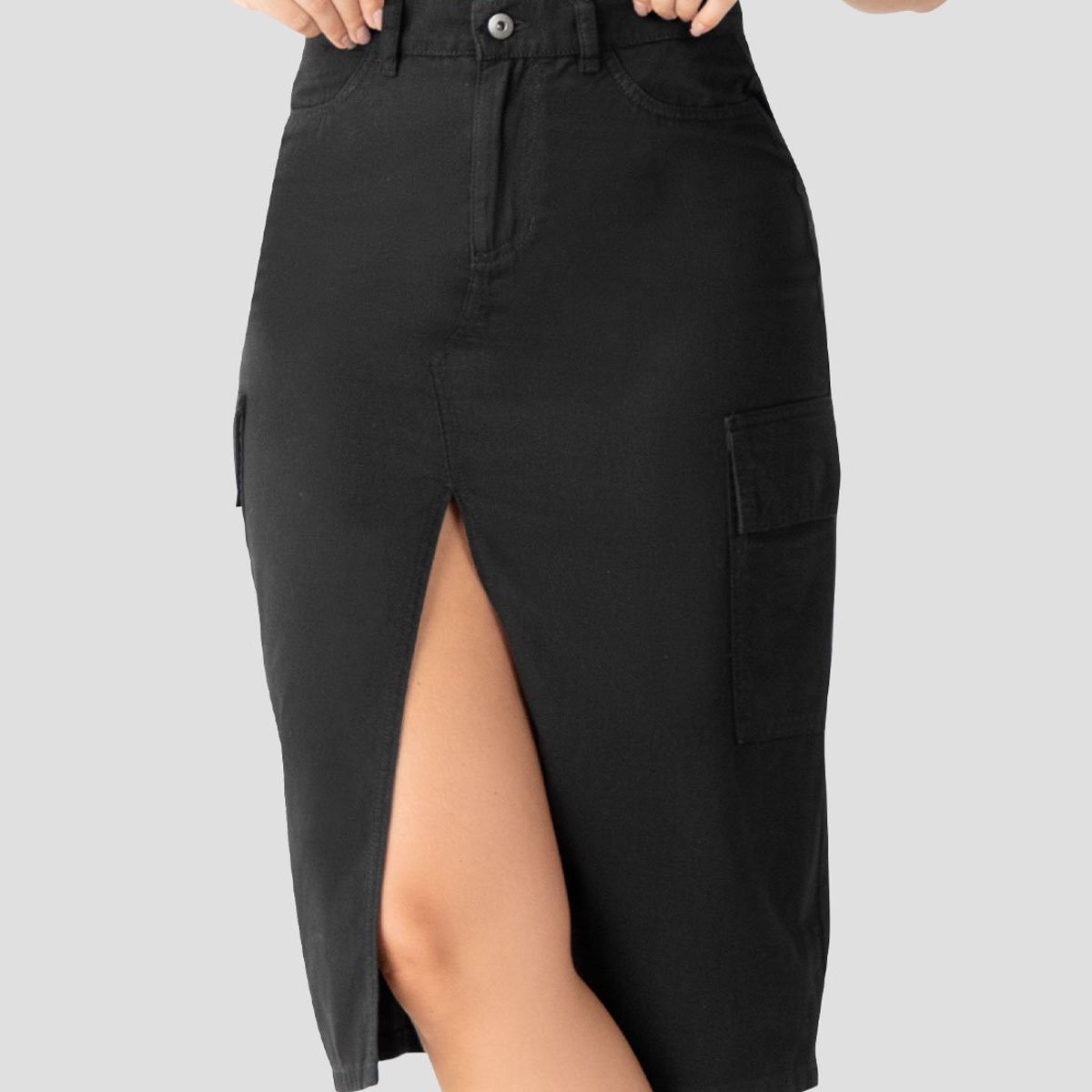 MARKETING PERSONAL - Falda Larga Mujer Negro Mp 104145