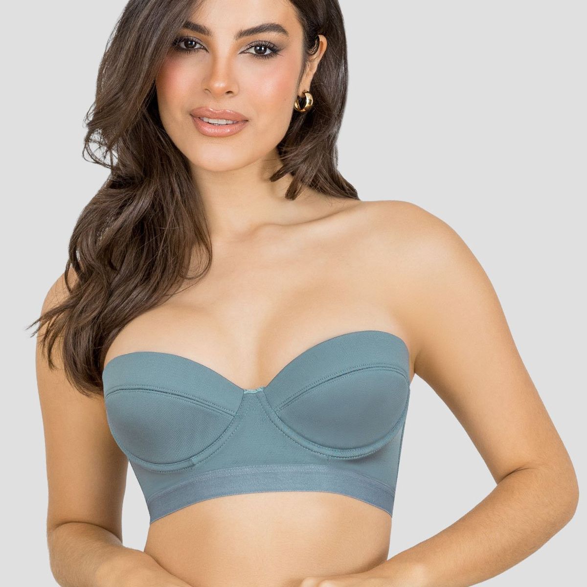FORMAS INTIMAS - Bustier Mujer Azul Acero Fi 77664