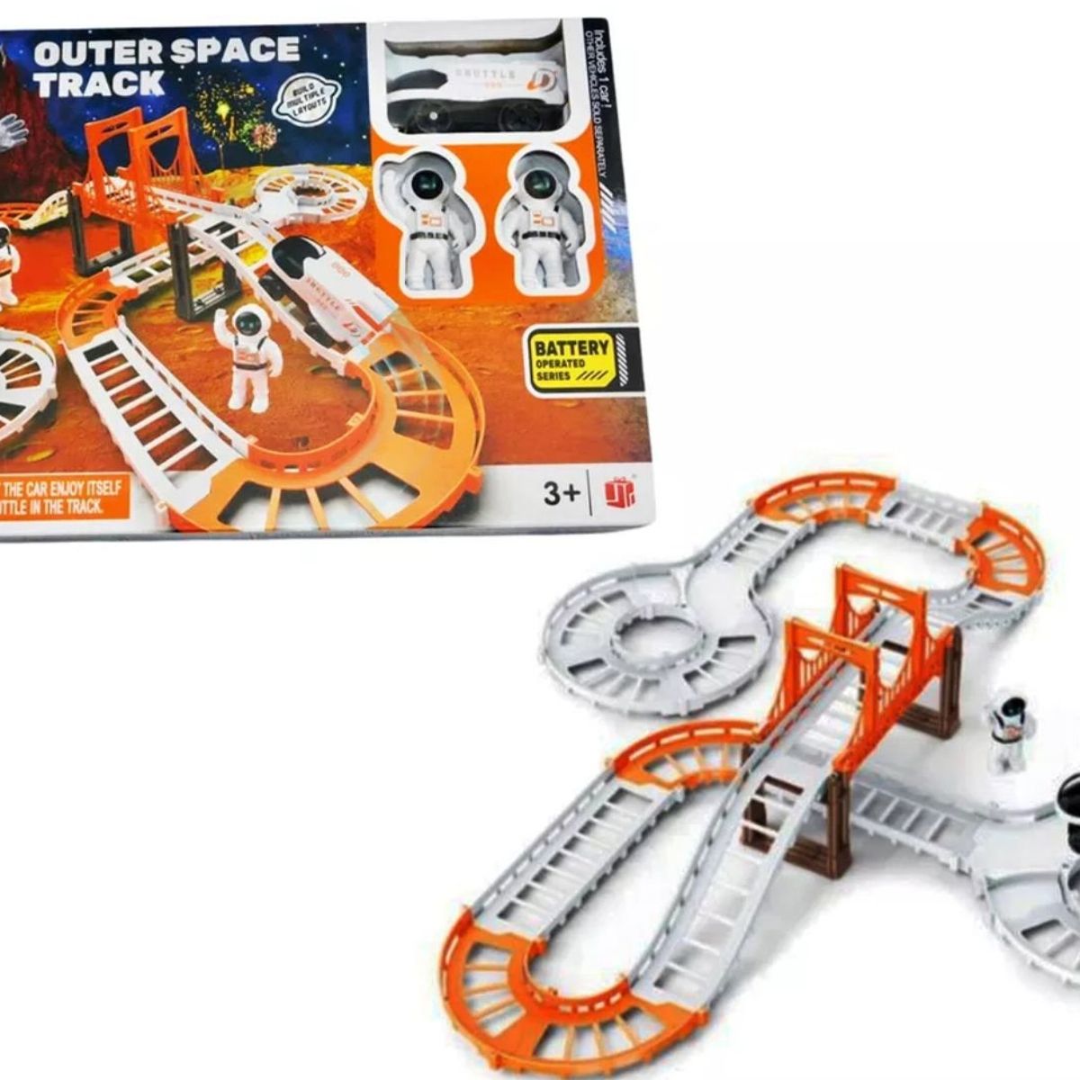 MAZUGI - Pista Astronauta Nave Carro Espacial Puente Juguete Navidad