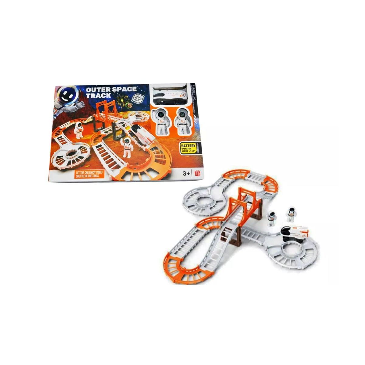 MAZUGI - Pista Astronauta Nave Carro Espacial Puente Juguete Navidad