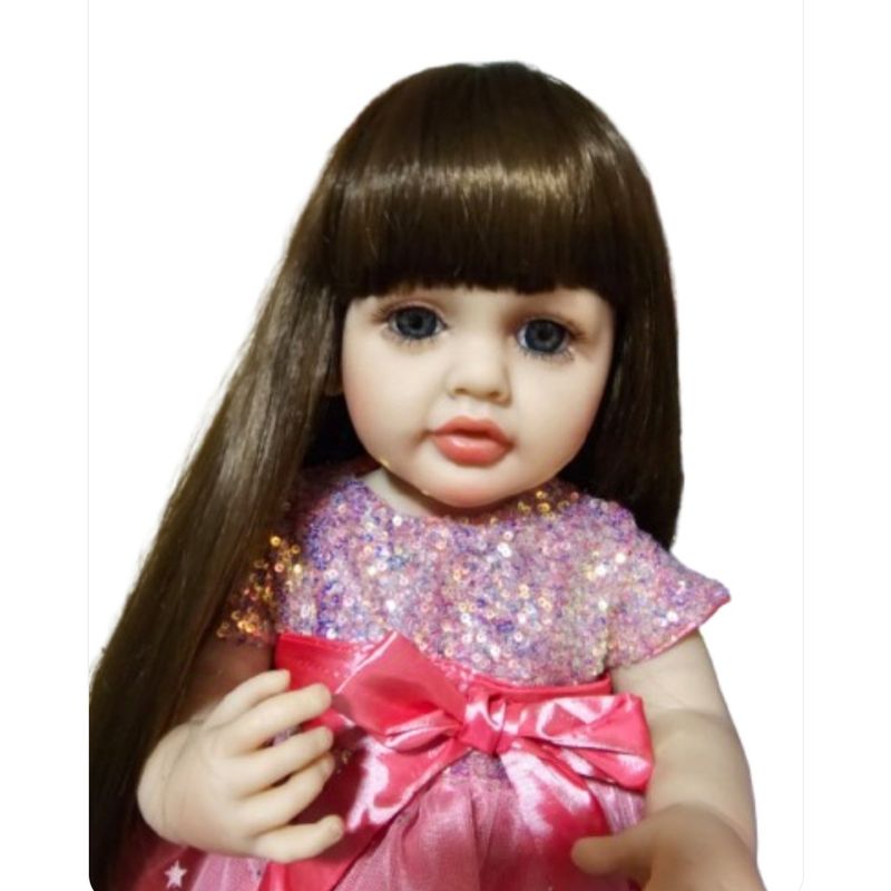 GENERICO - Muñeca realista con sonido 55 cm,interactua juguete niñas